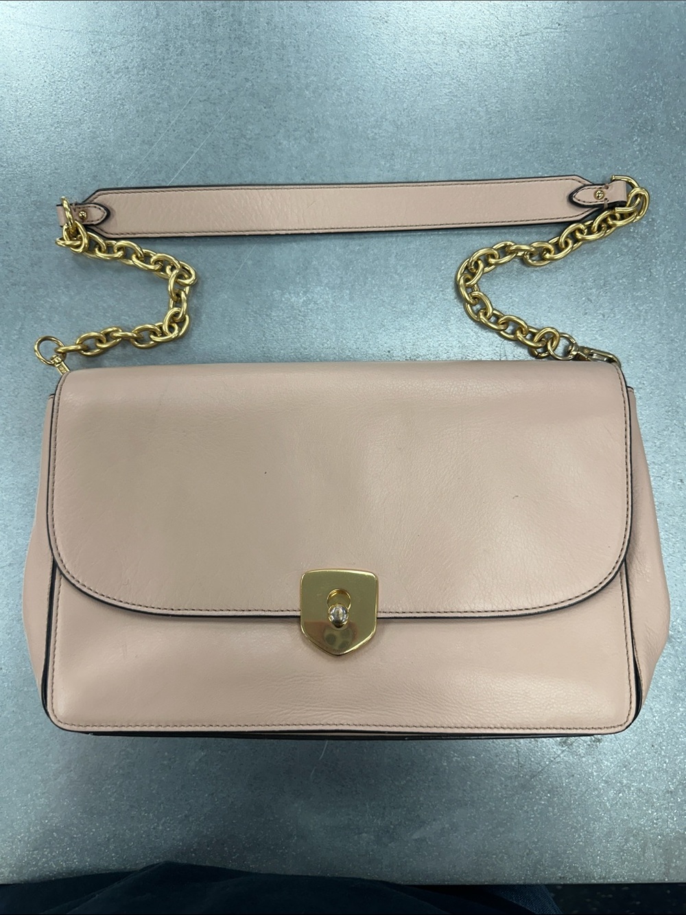 Cole Haan chain-handle shoulder handbag - Blush Pink Peach color